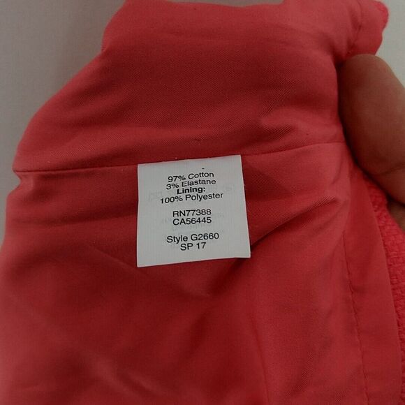 J Crew Womens sz 6 Sheath Dress Pink Short Sleeve Knee Length Pencil - Picture 4 of 4